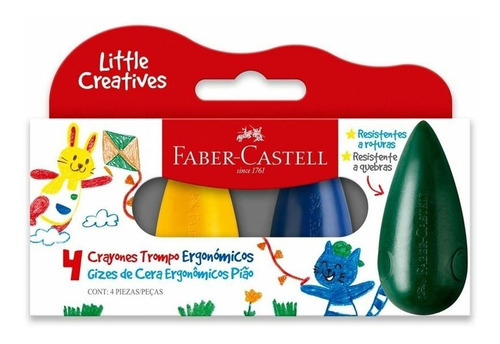 Crayon Faber Castell Ergonomico Trompo X4