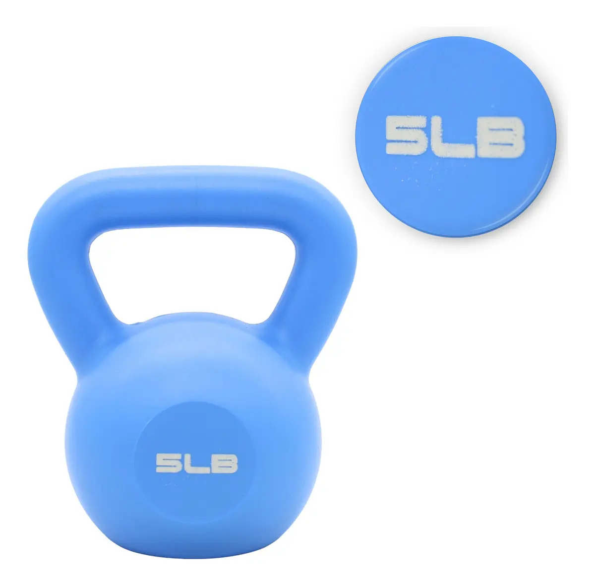 Pesa Rusa Kettlebell De 5 Lb 2.25 Kg Crossfit Gym Fitness Color Azul claro