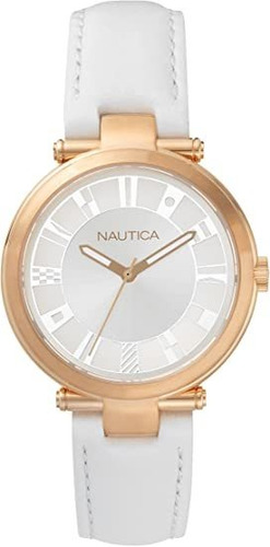 Reloj Nautica Mujer Cuarzo Blanco Napfls003 Boleta