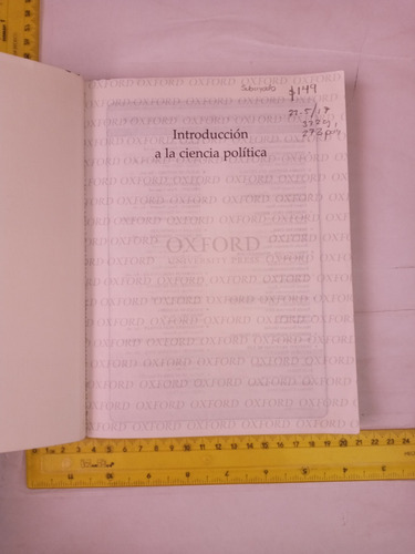 Introducción A La Ciencia Política Eduardo Andrade Sánchez (Usado)