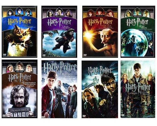 Harry Potter Paquete 8 Peliculas Coleccion Completa Dvd