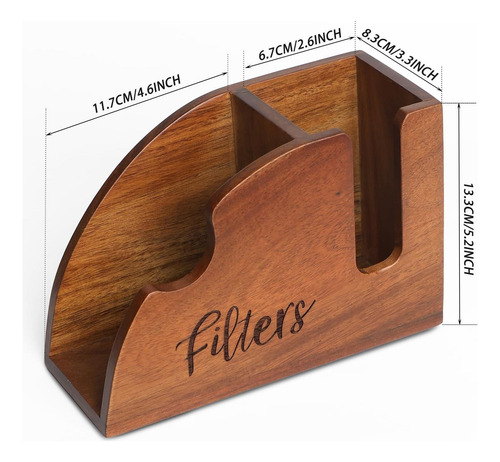 Soporte De Filtro De Café De Madera De Lbemey Acacia V60 01