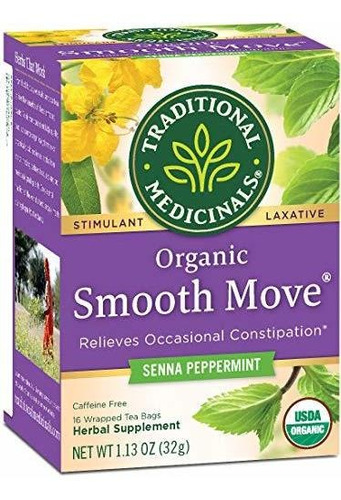 Tradicional Medicinals Orgánica Movimiento Suave Té De Menta