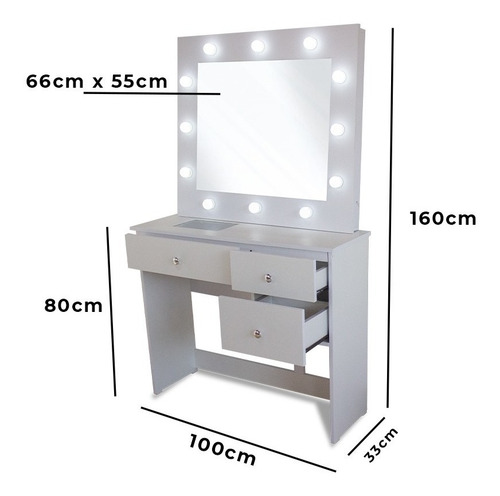 Imagen 8 de 8 de Tocador Luces Led Para Maquillaj - Unidad a $889900