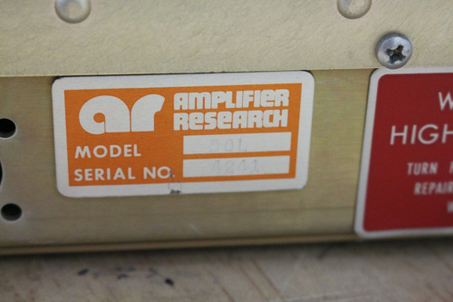 Amplifier Research 50l Rf Power Amplifier Ar Bbf (Usado)