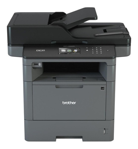 Impressora multifuncional Brother Business DCP-L5650DN cinza e preta 110V - 120V