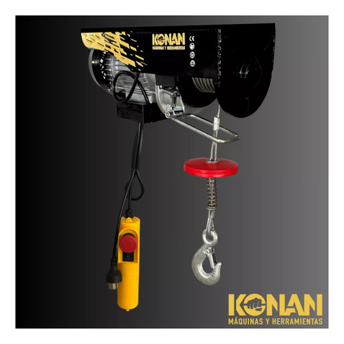 Aparejo Electrico Konan 500kg 12 Mts Elevacion Maxima 1000w