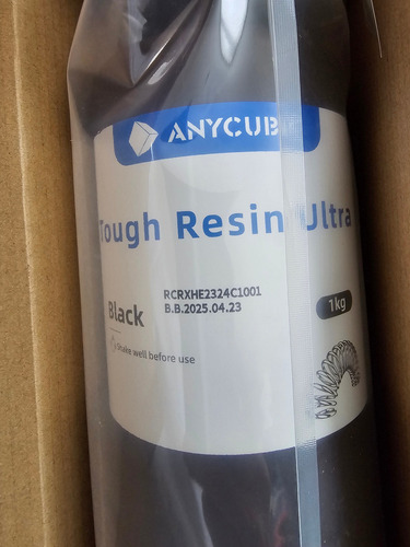 Resina Anycubic Impresora 3d Ultra Tough Resistent 1kg Negra