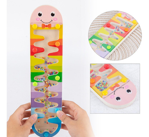 Imagen 6 de 10 de Baby Rainmaker Mini Toy, Rain Stick Instrumento Musical Para