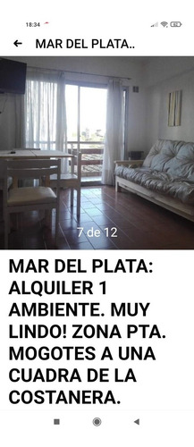 Imagen 3 de 20 de Mar Del Plata: Alquiler 1 Ambiente. Muy Lindo! Pta. Mogotes