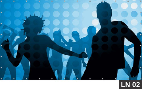 Imagem 2 de 6 de Painel De Festa Aniversário Balada Boate Andreiakemylyn 1