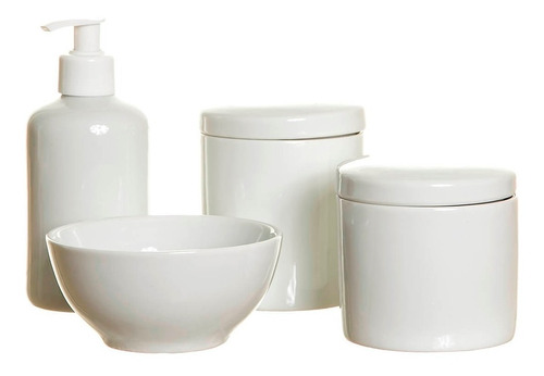 Kit Higiene Porcelana Bebe Cotonete Algodão Molhadeira