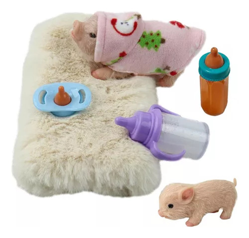 Bonecas Reborn Pig, Conjunto De 5 Bonecas De Animais Fofos,