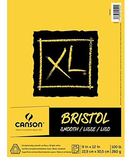 Canson Xl Series Bristol Pad, Papel Pesado, Plegable