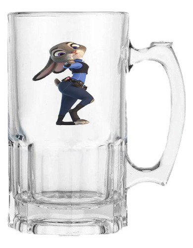 Vaso Cervecero Coneja Y Zorros Animados  E358