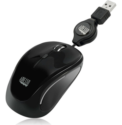 Ratón Mini Retráctil Adesso Imouse S8b Usb Led Multicolor