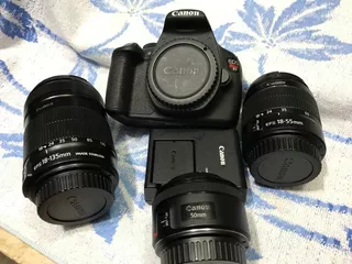 Canon Eos Rebel T5,lentes 18-55 Mm, 18-135 Mm, 50 Mm, Case