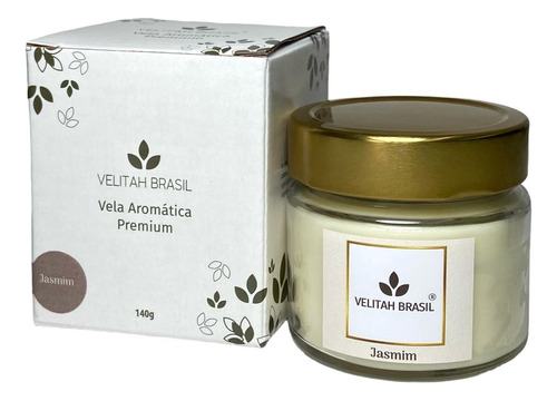 Vela Aromática Premium Jasmim 140g 30h Aromatizada Perfumada