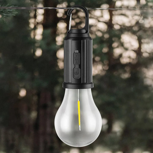 X4 Lampara Solar Usb Camping Ampolleta Led Recargable