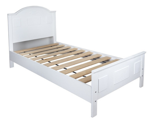 Duduk Cama Juvenil Blanca, De Madera Para Jovenes.