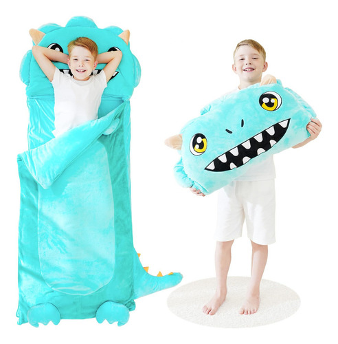 Saco De Dormir Para Niños Con Almohada Y Tapete Más Grande