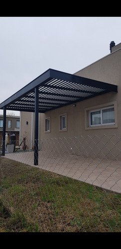 Pérgola Techos Hierro Y Madera