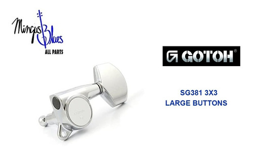 Gotoh Sg381 Clavijero Para Guitarra Eléctrica 3x3 