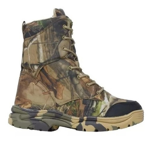 Botas Tácticas Militar Caña Alta Camufladas Hojas