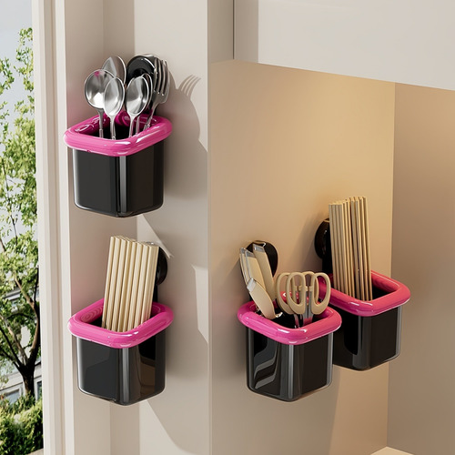 Soporte De Pared Para Cepillos De Dientes Con Ventosa