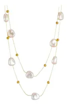 Comprar Collar De Perlas Barrocas Collar De Perlas De Doble Capa De