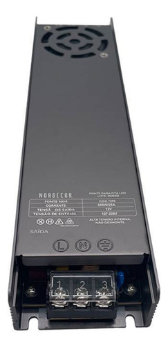 Fonte Nord Slim Chaveada 12v 25a/300w Nordecor Bivolt