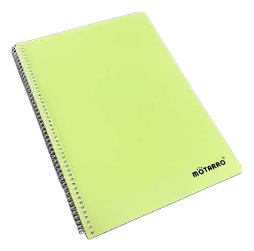 Cuaderno Universitario Composición 80 Hojas Tapa Plástica Color Verde Claro