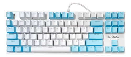 Interruptor De Teclado Mecánico Con Cable Azul Blanco+azul B