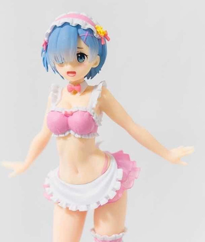 Re:zero S.l.a.w. Rem Original Maid Swimsuit Pink Sellada