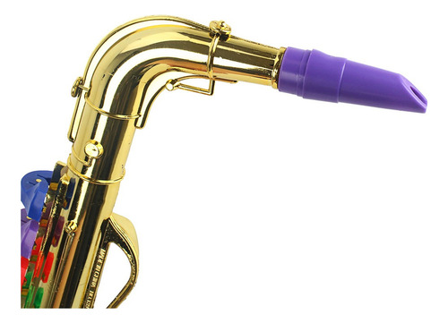 Toca Saxofón Con 8 Teclas De Colores Instrumento Musical Tem