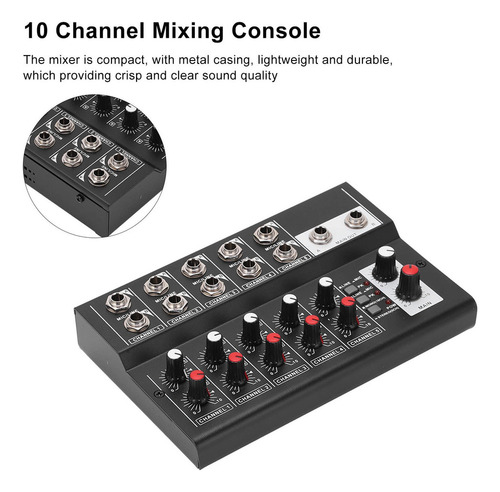 Tableros De Mezcla Consola De 10 Canales Mesa De Sonido 2