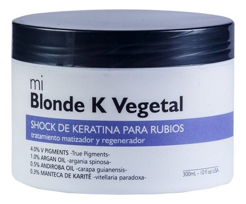 Blonde Keratina Vegetal 300ml - Matizador Y Regenerador