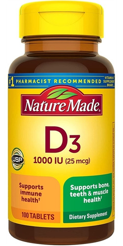 Suplemento  Vitamina D3 Vitamina D - Unidad a $523