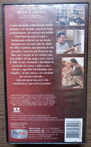 Vhs Raro- Possessão -kevin Dillon - Mark L. Lester Legendado