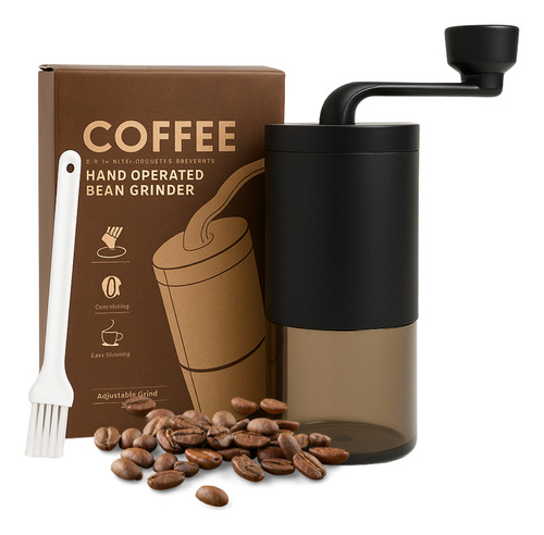 Moedor De Cafe Manual Graos Manivela Portatil Ajuste Moagem