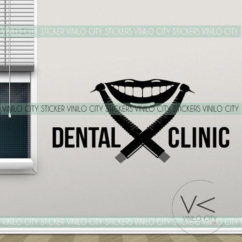 Vinil Decorativo Para Consultorio Dental Clinic Vc1x2