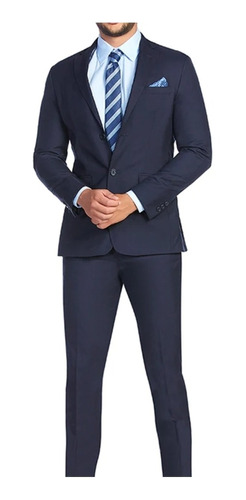  Traje Slim Fit Recto Dos Botones 