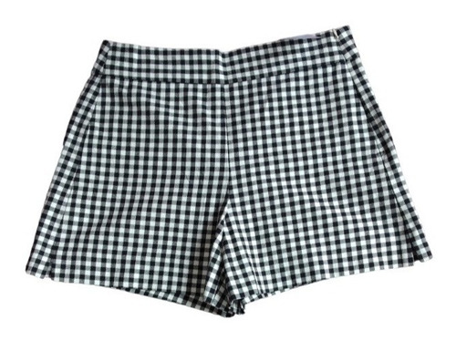 Short Con Estampado A Cuadros