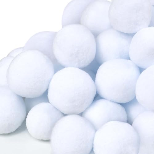 50 Pack De Bolas De Nieve Falsas Niños, Conjunto De Ba...