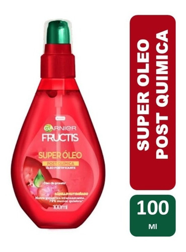 Garnier Fructis Super Oleo Post Quimica Cabello Muy Dañado