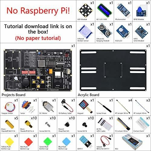 Kit De Programacion Freenove Para Raspberry Pi 4 -negro