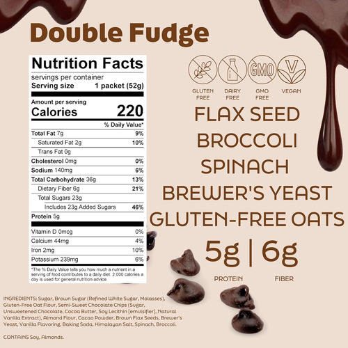 Lacsnac Lactation Double Fudge Brownie Cup (1.83 Oz, Paquete