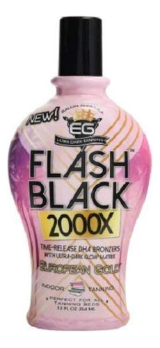 Europeo Oro Flash Negro 2000 X Interior Loción De Bronceado 