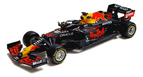 Miniatura F1 Max Verstappen Red Bull Racing RB16b 2021 1:43 Color Negro