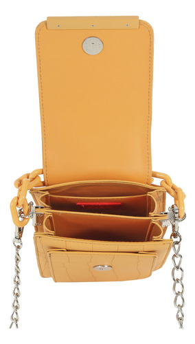 Bolsa Crossbody Cloe Evol V Chica Color Naranja